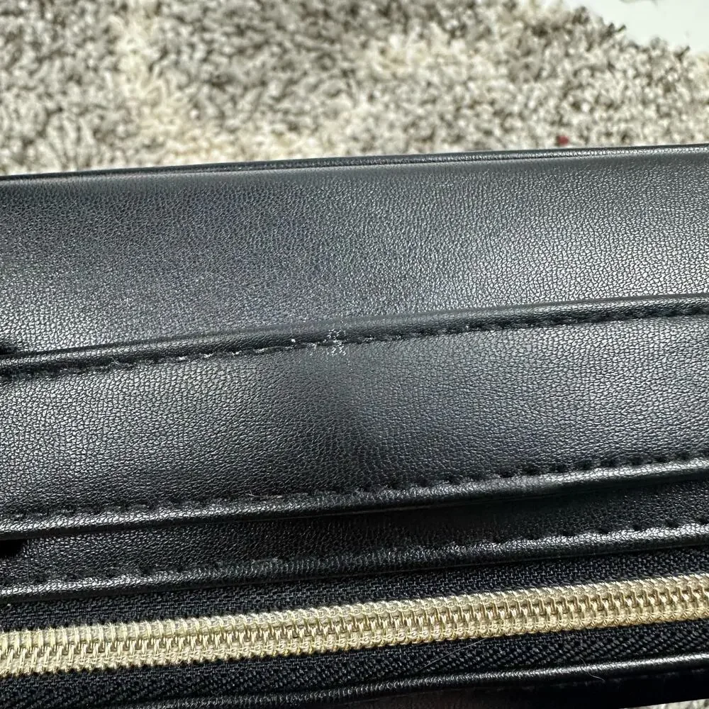 Estee Lauder Black White Cosmetics Bag Makeup Travel Case Toiletries